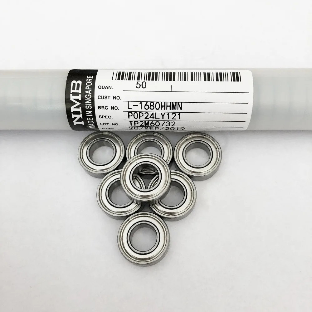 50 Stück originale NMB-Hochgeschwindigkeitslager L-1680HH 688ZZ 8*16*5 mm, hochpräzise Miniatur-Kugellager 1680 688 8x16x5 mm – Detail 1