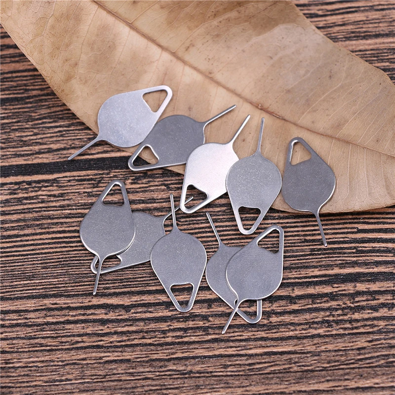 

10pcs Stainless Steel Card Tray Removal Eject Pin Key Tool Needle for iPhone iPad Samsung for Huawei xiaomiSim