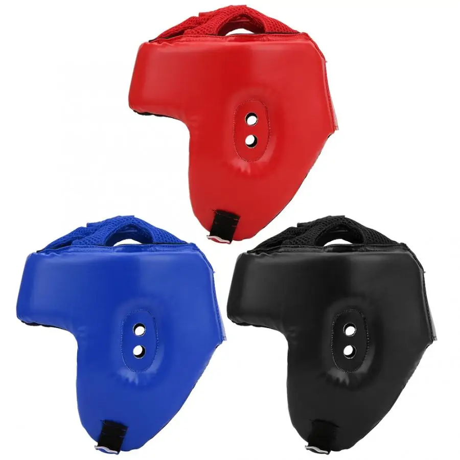 بو الجلود ركلة خوذة الملاكمة للرجال والنساء ، الكاراتيه رئيس الحرس ، MMA ، الكيك بوكسينغ ، تدريب القتال ، حماية الرأس