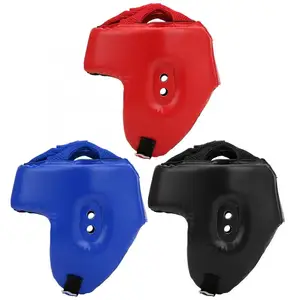 بو الجلود ركلة ملاكمة خوذة للرجال والنساء، حارس رئيس الكاراتيه، MMA، الكيك بوكسينغ، التدريب القتالي، حماية الرأس أفضل 6 مبيعات دمية تدريب الكاراتيه - No4