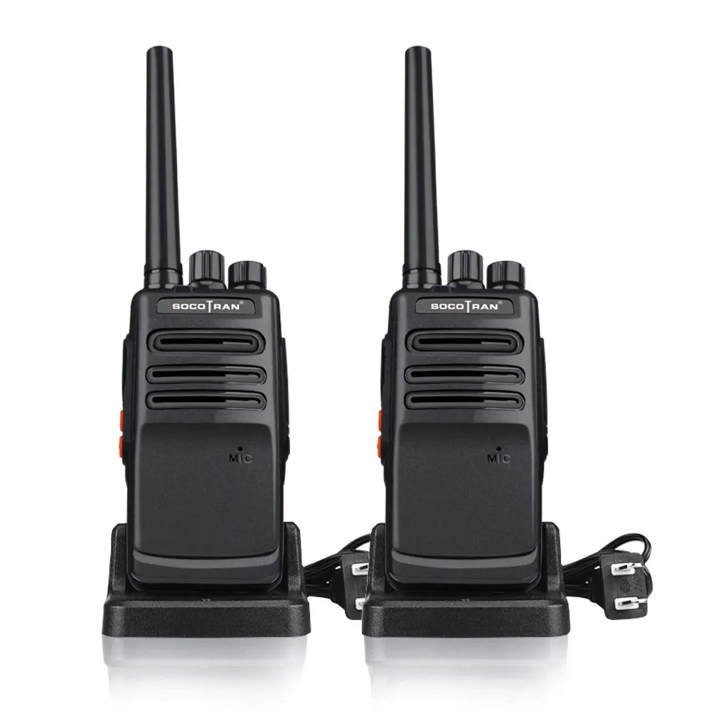 2PCS Portable Two Way Ham Radio Walkie talkies Outdoor Handheld UHF Security Rechargeable Li-ion Battery VOX Long Range 1 Pair