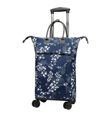 Women Travel trolley backpack lugage Trolley Bags On Wheels Women carry on hand luggage bag Wheeled Shopping Bag with 4 Wheels