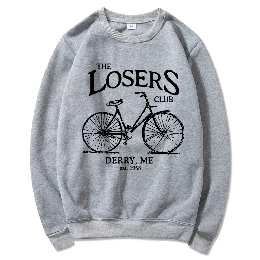 The Losers Club Sweatshirt Vintage Bike Sweatshirt Stephen King's IT Pennywise Sweat à capuche Clown Films effrayants Chemise Sweat-shirt d'horreur