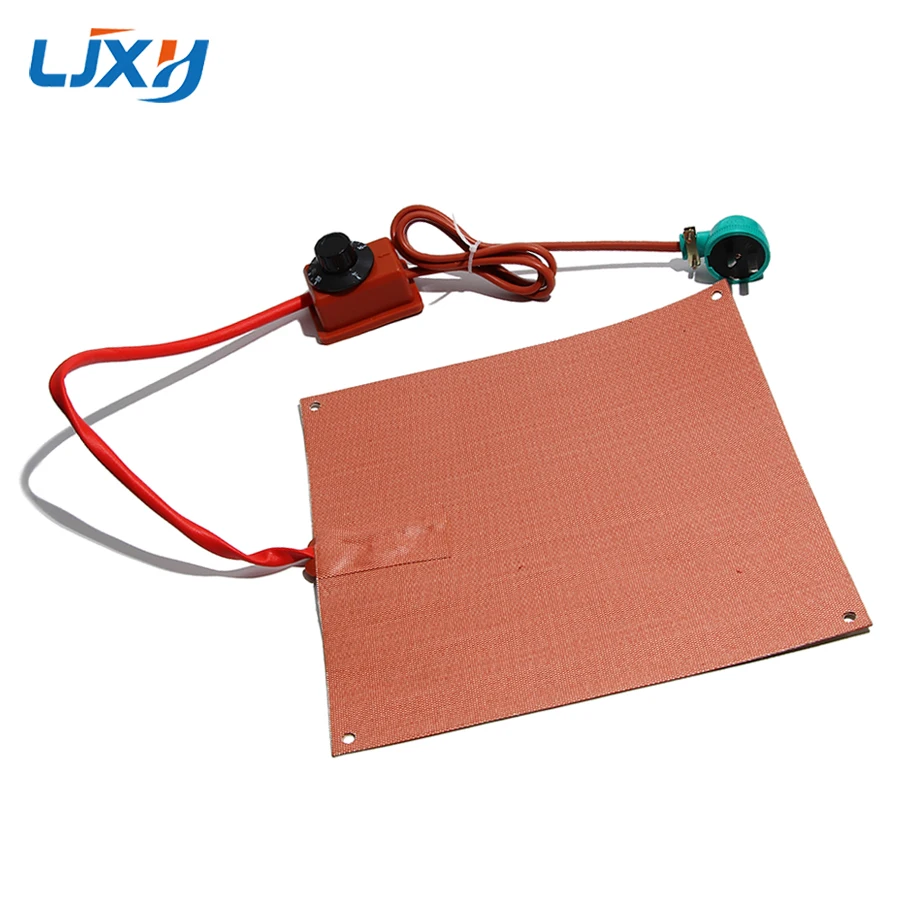 

LJXH 500*350mm Liquid Swelling Mechanical Knob Thermostat Wire-wound Silicone Rubber Coated Fiberglass Heating Pad with Holes