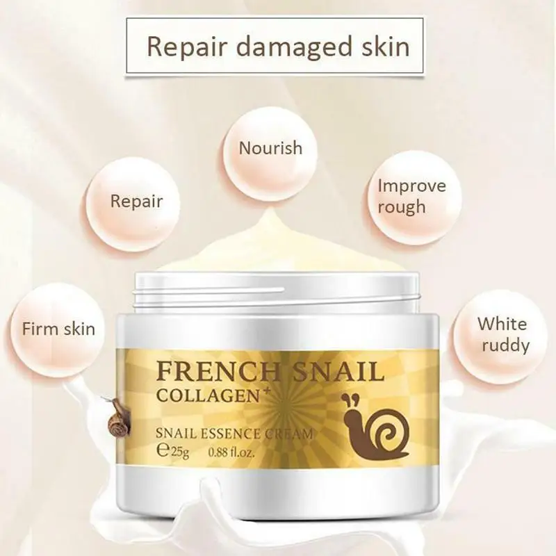 Health Snail Cream Hyaluronic Acid Moisturizing Anti Anti Aging Nourishing Serum Collagen Day Cream Repair Dry Skin