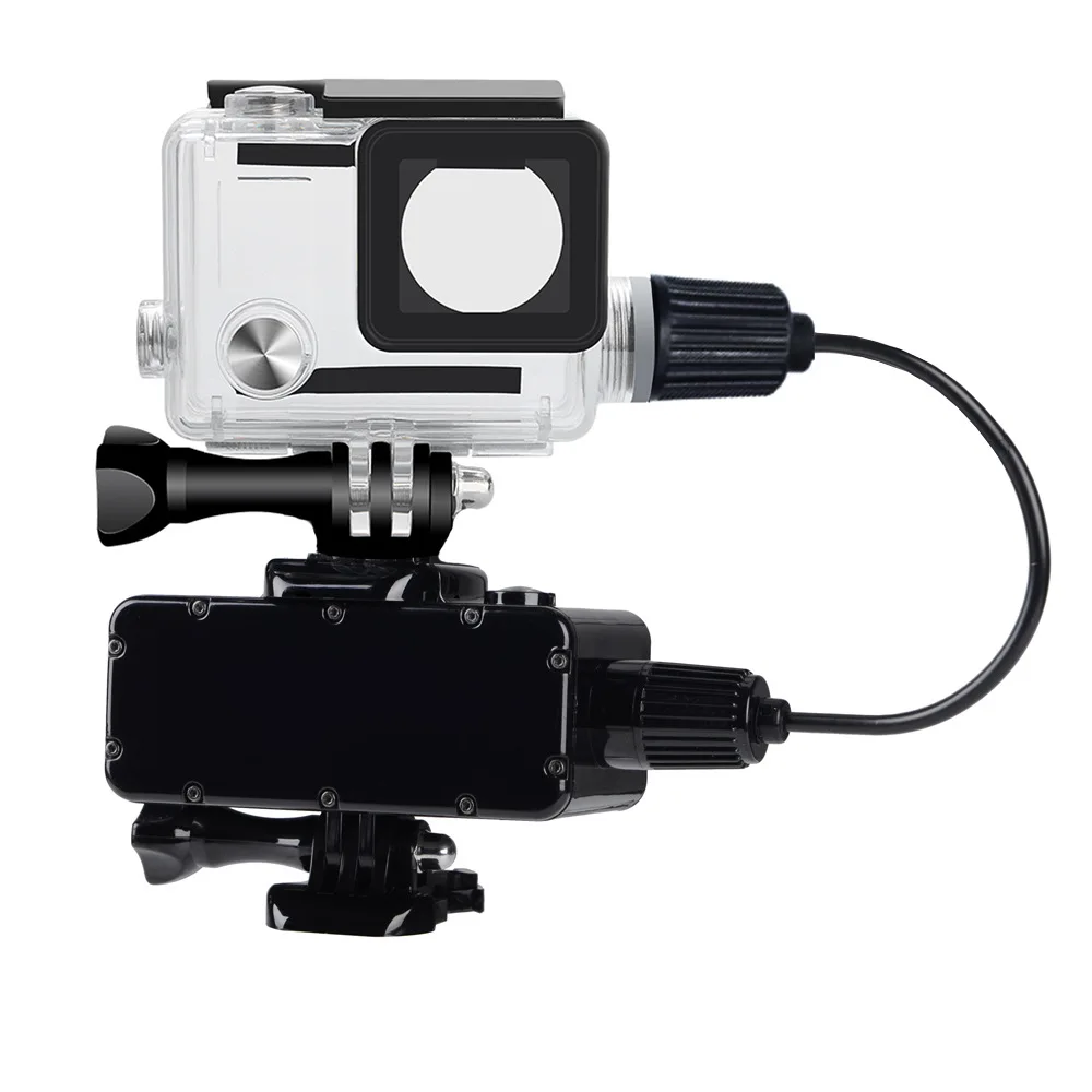 For Gopro Accessories Waterproof Case Housing Diving 30M motorcycle Riding Charging cable Protect Shell For Go Pro Hero 3+ 4