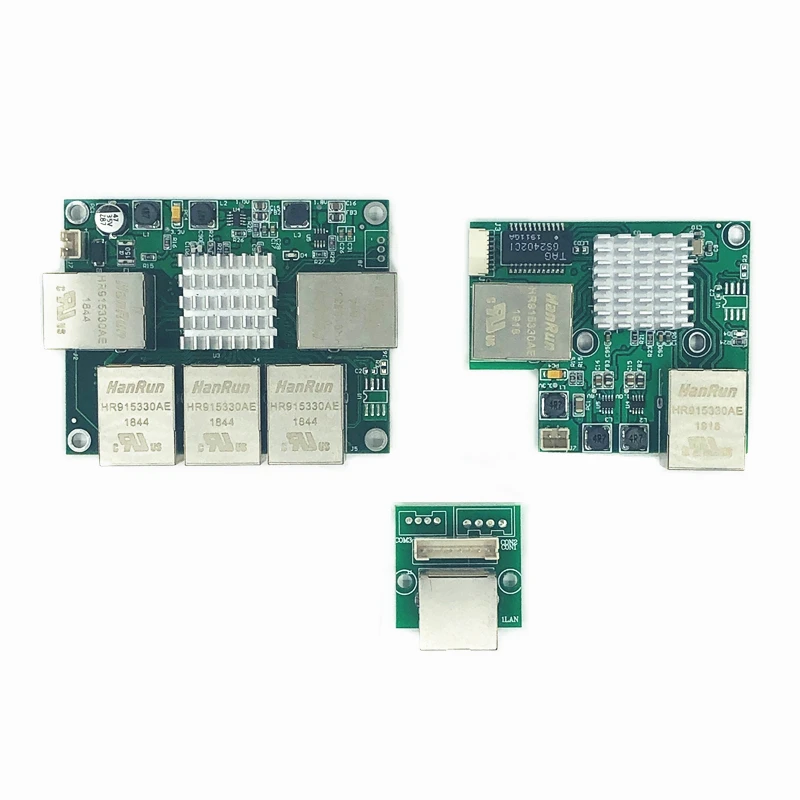 Industriële Ethernet Switch Module 3/5 Poorten Unmanaged10/100/1000 mbps Celsius OEM Auto-sensing Poorten PCBA boord OEM Moederbord