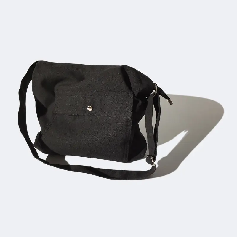 Crossbody Bags Men Canvas Portable Leisure Simple Harajuku Cool Streetwear Fashion Large Capacity Ulzzang Korean Style New Mens