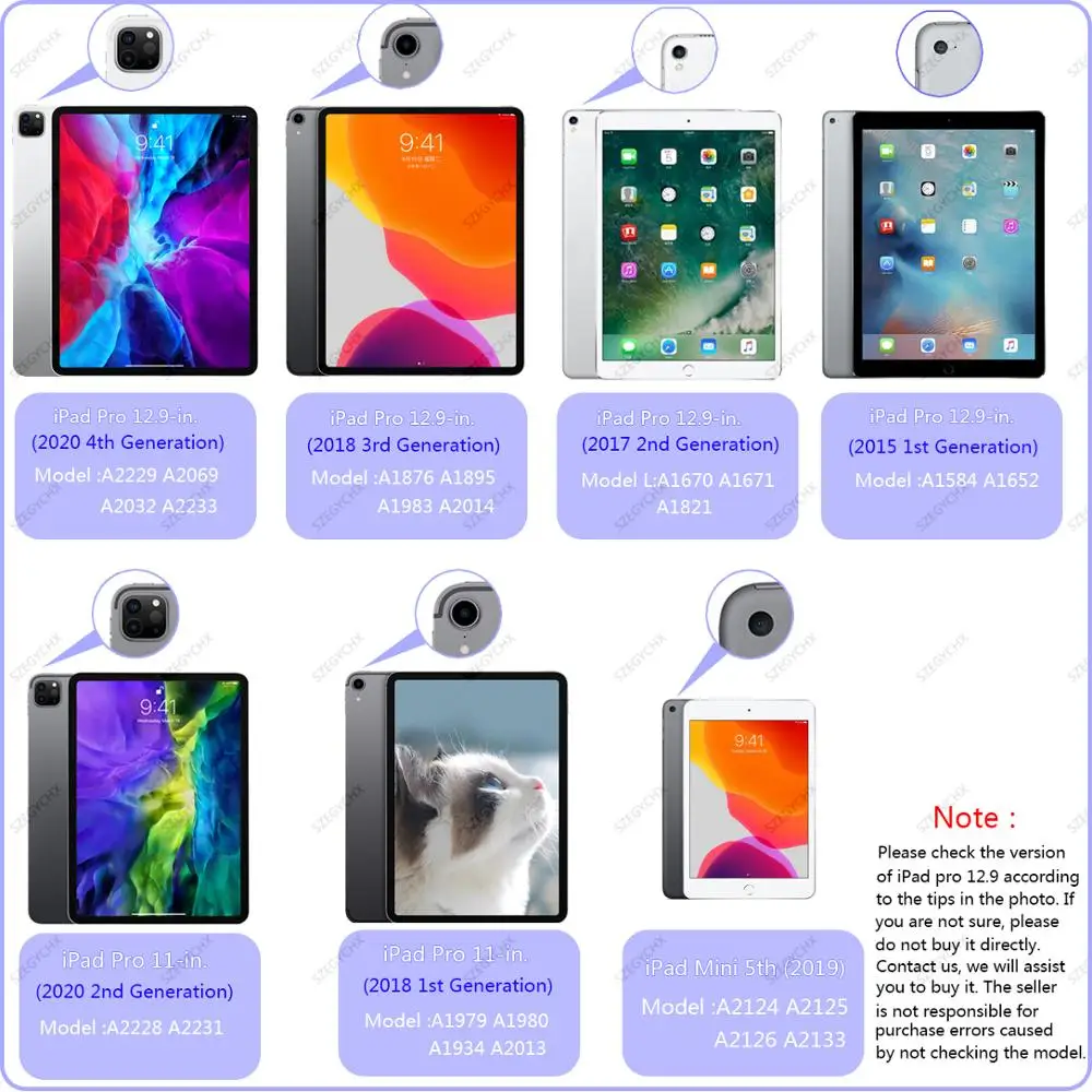 Für iPad Pro 12,9 Hülle 2021 M1 Pro 11 Hülle 2022 iPad Air 5 Hülle Funda iPad 9th 8th Generation Hülle 2021 Mini 6 iPad Air 2 Hülle