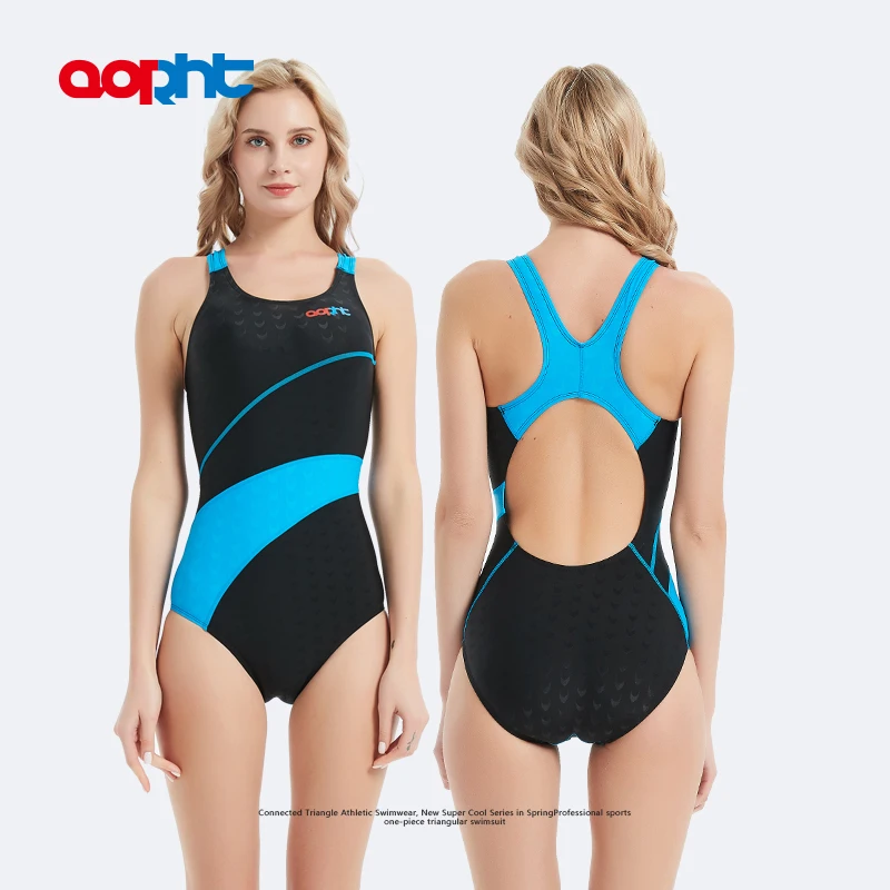 ชุดว่ายน้ำวันพีซสำหรับผู้หญิง แบบมืออาชีพ สำหรับกีฬา แข่งขัน ฝึกซ้อม ทรงสามเหลี่ยม กันน้ำ ไซส์พลัส เหมาะสำหรับการเล่นกีฬาทางน้ำ ออกกำลังกาย หรือใส่ไปชายหาด