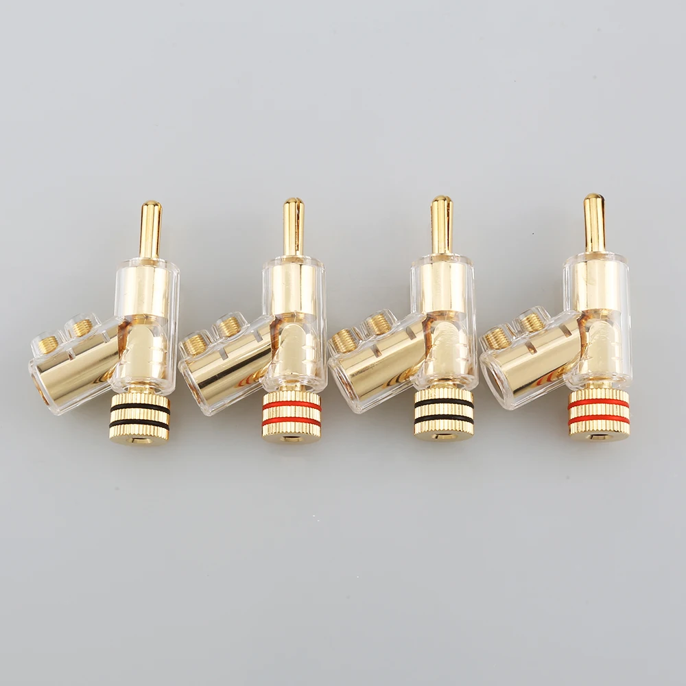 Hifi Audio 4 Stück MCA Vergoldete Bananenstecker HiFi Lautsprecher Bananenstecker-Verbinder – Detail 5