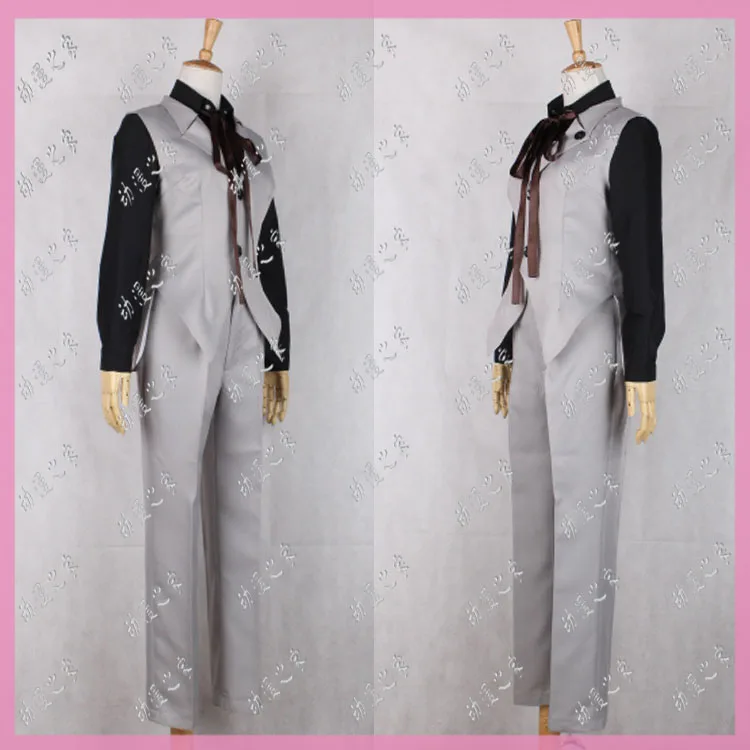 Bungo Stray Dogs Kunikida Doppo Vest Tie Shirt Pants Full Set Uniform Activity Party Halloween Christmas Set Cosplay Costume