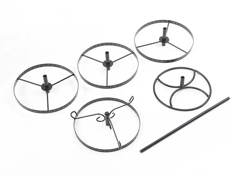 Hot Sale Round 168 Holes 4 Layer Earrings Stud Necklace Jewelry Display Jewllery organization Multifunctional Metal Stand Holder