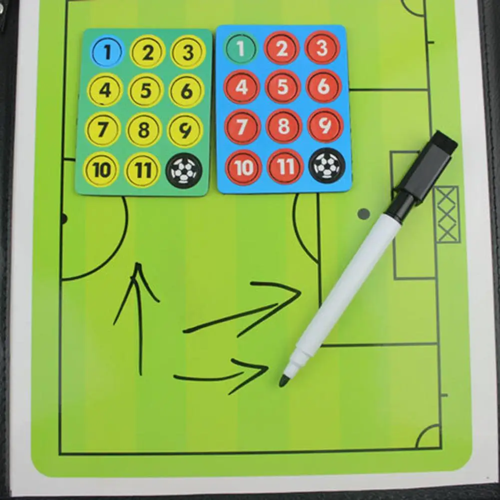 Tablero de Entrenamiento de fútbol magnético, tablero táctico de fútbol plegable, pizarra blanca, marcador de tácticas de baloncesto