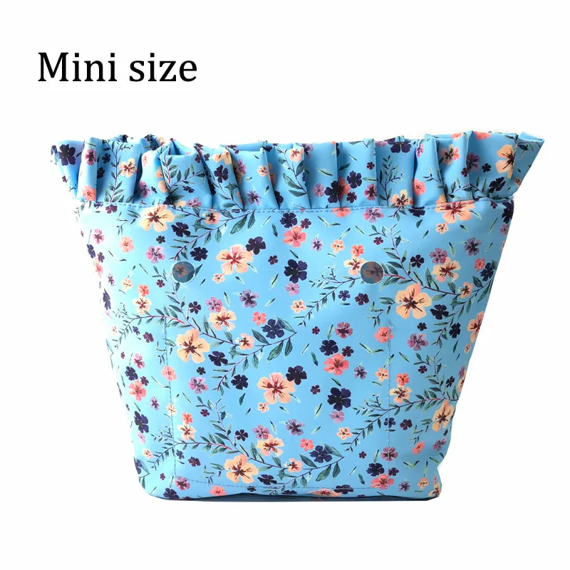 Floral Border Waterproof Inner Lining Insert for Obag O Bag Classic Mini inserts interior for o bag accessories silicon handbag