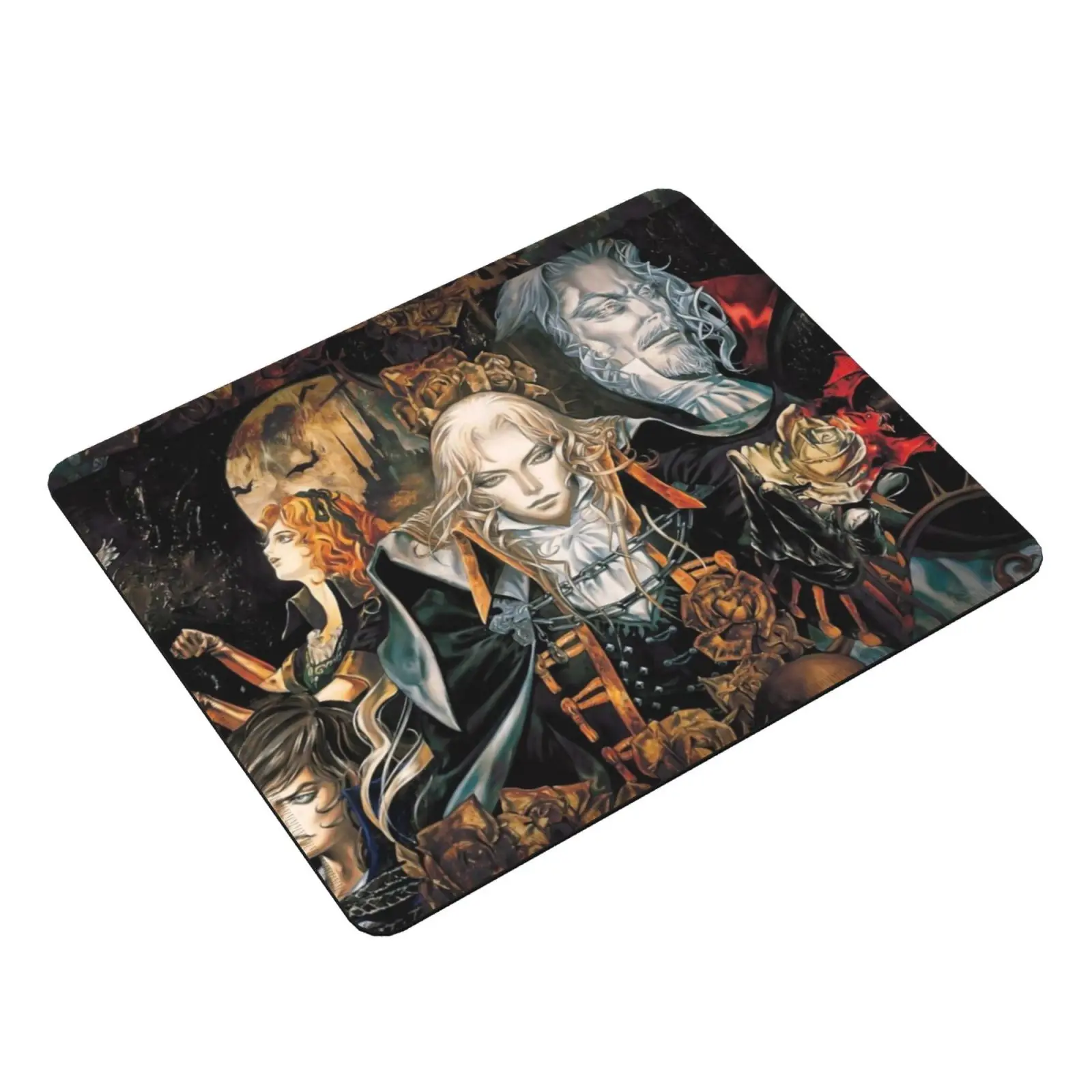 Castlevania Symphony Mouse Pad DIY Print Castlevania Symphony Of The Night Dracula X Dracula Vampire