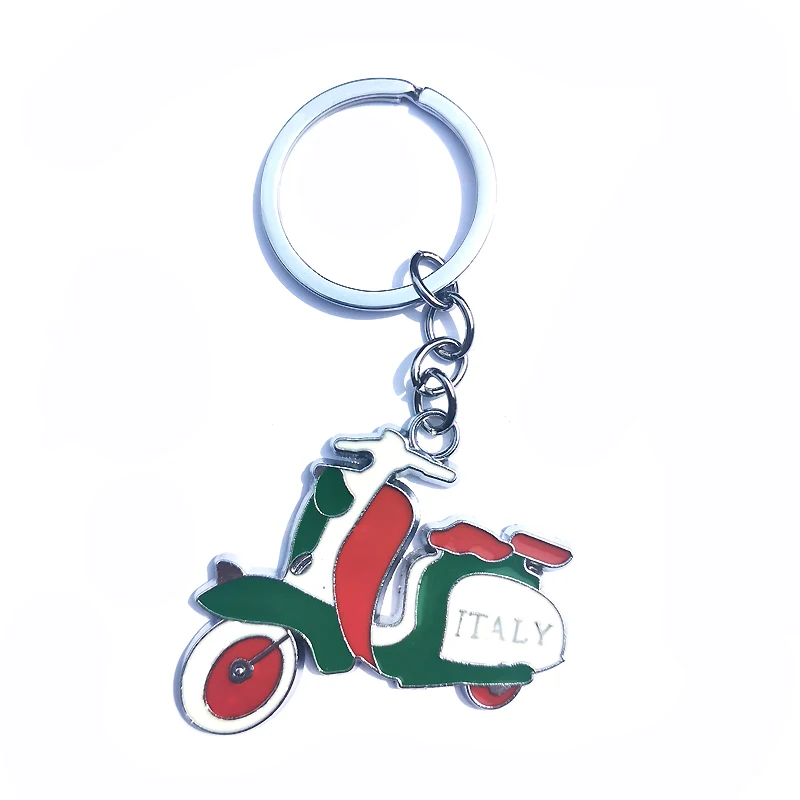 GRANDBLING Italy Theme Motorcycle Keychain Fashion Gift