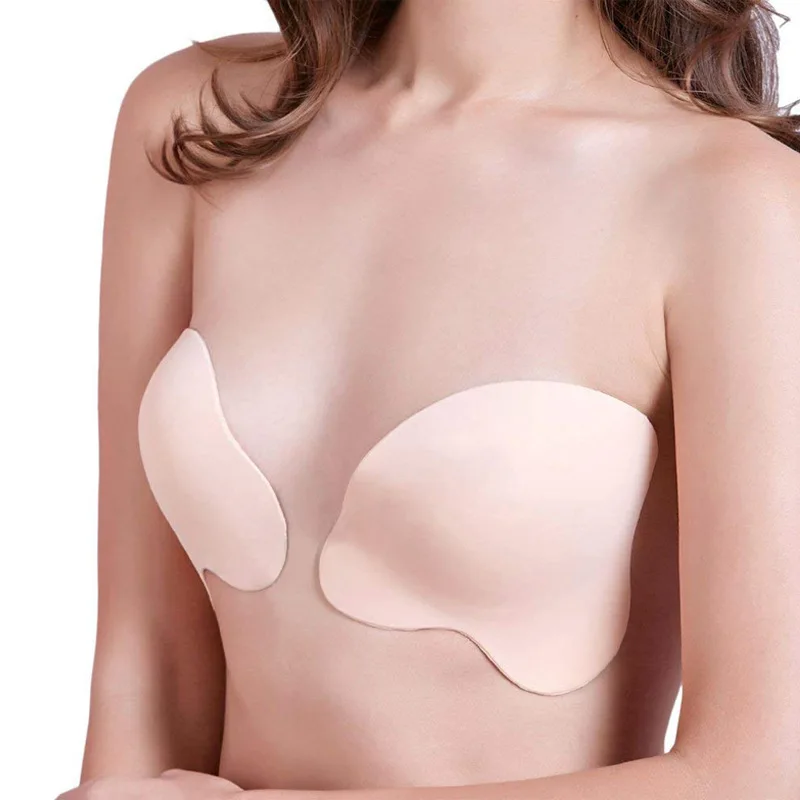 

New Strapless Invisible Push Up Women Bra Seamless Self Adhesive Stick Bra Women's Underwear Invisible Fly Bra Soutien Gorge