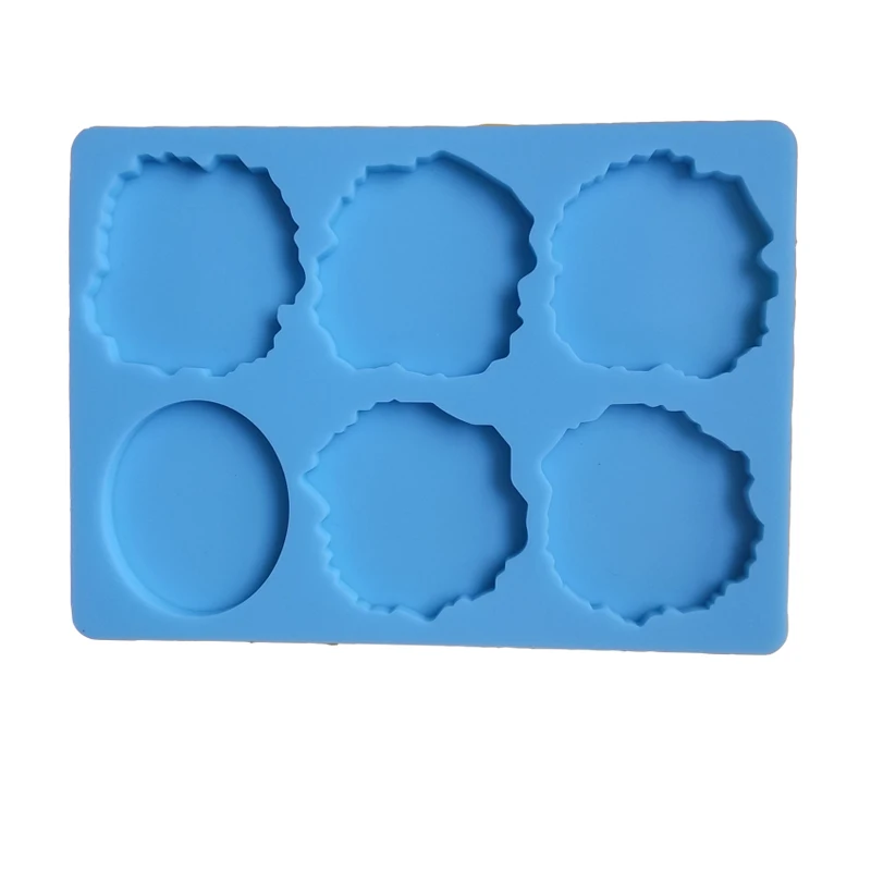 Silicone Mold 6 Holes Non-stick for Handmade Chocolate Mousse Cake Baking Dessert Biscuit Release special-shaped Silicone Mold