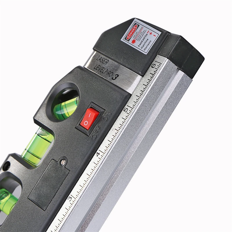 Laser Level Horizon Vertical Measure Tape Horizontal Ruler Infrared Level Measure Level Laser Cross Line Aligner Bubbles Rulers