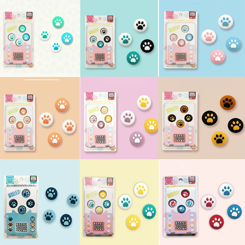 Tutup Pegangan Stik Jempol Penutup Joystick Sakelar untuk Nintendo untuk Casing Thumbstick Gamepad JoyCon Pengendali NS Lite Sakelar NS