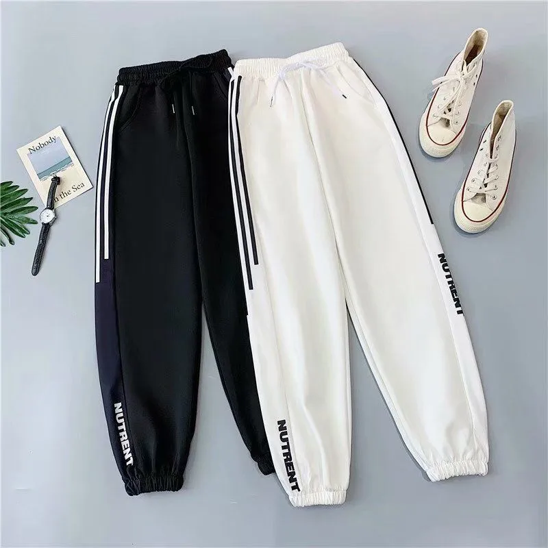 Plus Size 5XL Joggers Women Baggy Sweatpant Black Autumn Loose Hip Hop Harem Pants Women High Wasit Korean Style Sport Trousers