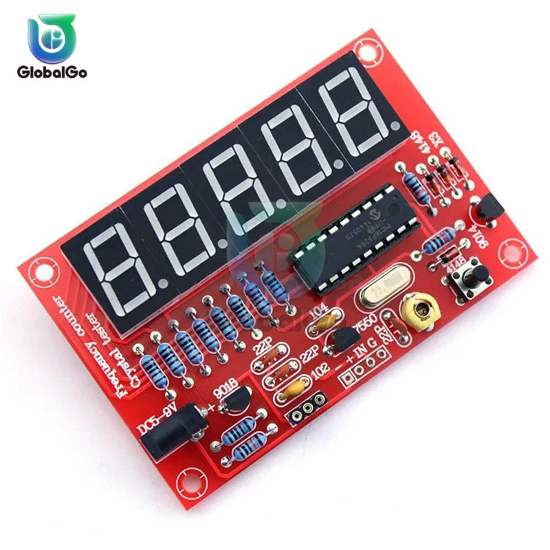 1Hz-50MHz Digital LED Crystal Oscillator Frequency Counter Tester DIY Kit 5 Digits High Precision Digital Frequency Meter Module