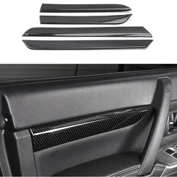 4pc Carbon Fiber Color Door Interior Trim Cover Fit For Mitsubishi Pajero V93/V97 2007-2020 Interior Modification Auto Parts