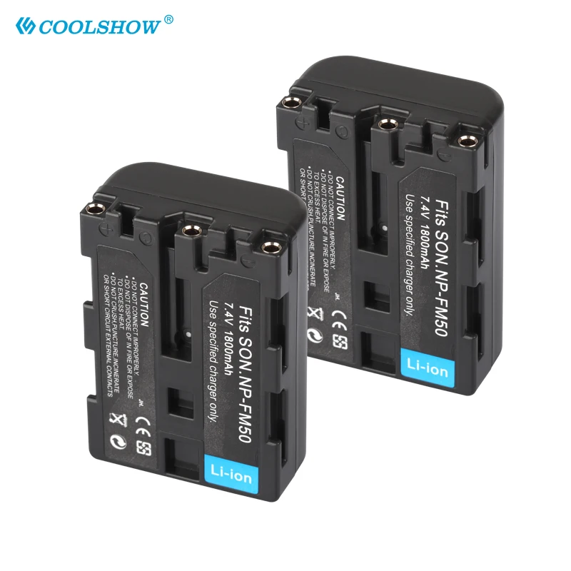 FM50 1800mAh Baterias Recargables Litio Per Sony NP-FM51 NP-FM30 NP-FM55H DCR-PC101 A100 DCR-PC103 Serie DSLR-A100 NP-FM50
