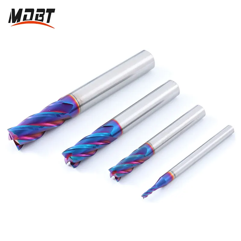 Fresa HRC65 fresa in metallo duro 1-12mm 4 flauti fresa per utensili fresa CNC