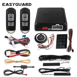 EASYGUARD PKE Passive Keyless Entry System Remote Engine Start Push Start Touch Password Entry Auto Start