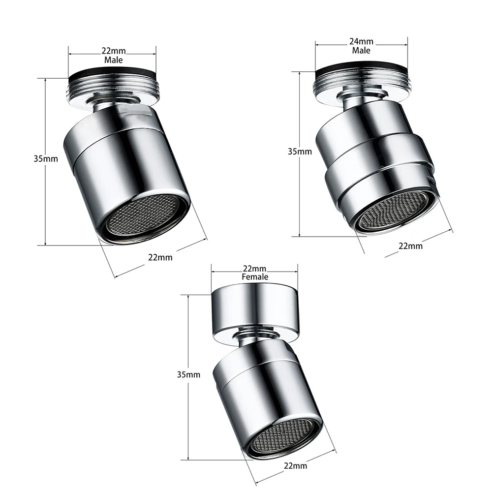 Tap Nozzle Swivel Multifunctional Eco-Friendly Water Saving Faucet Aerator Full Flow Spout Bubbler Filter Accessories Core Part