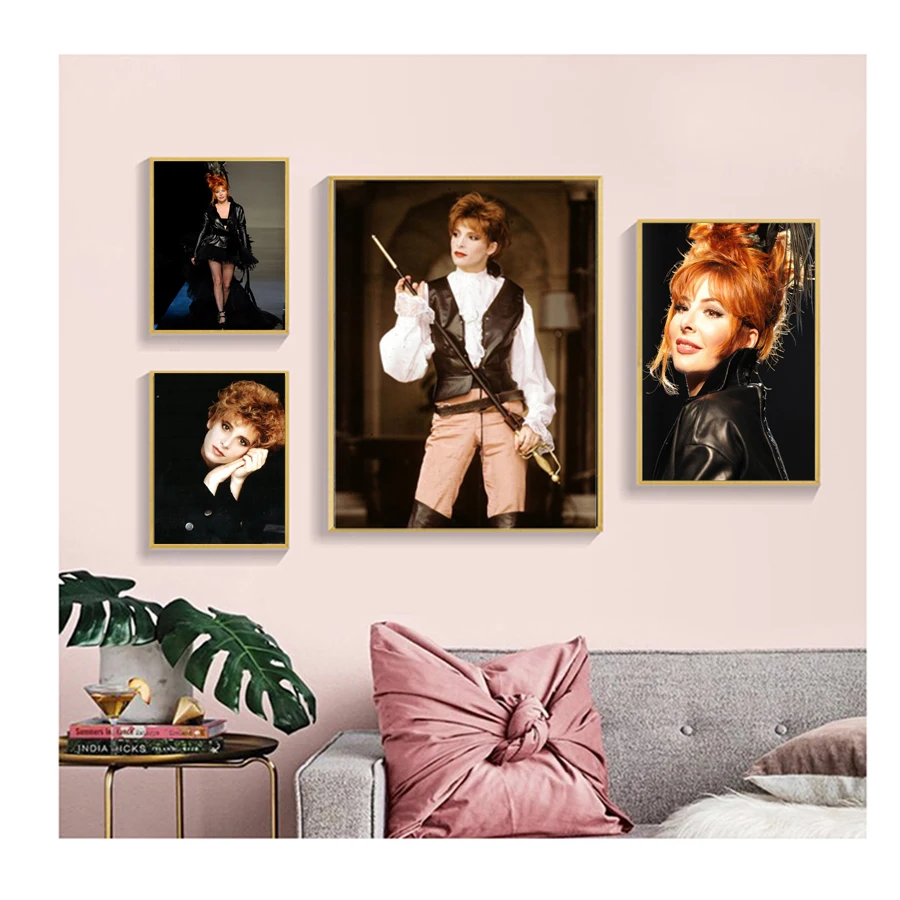 Diamond Painting Mylene Farmer Famous Singer Diamond Mosaic Women Embroidery Complete Kit Wall Stickers For Bedroom Decoration