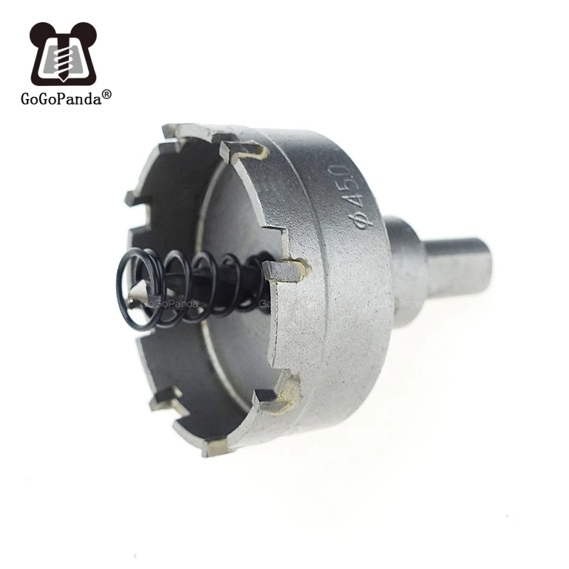 GOGOPANDA 6 Pçs/set 22-65mm Broca do Núcleo Duro Da Liga do Metal Liga de Metal Cortador De Metal buraco Saw Broca para o Aço trabalhando