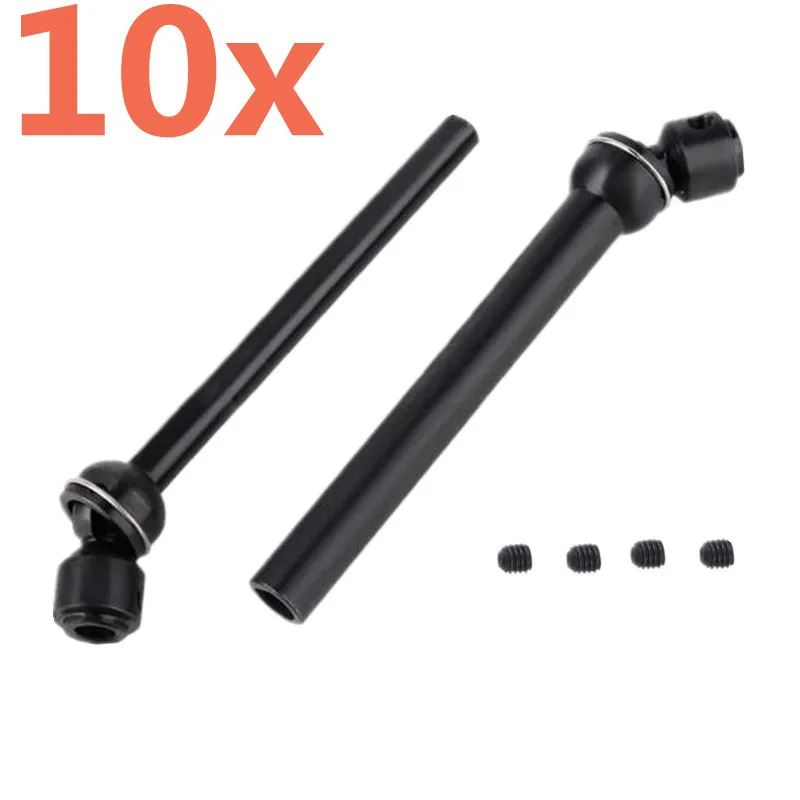 10Pieces 88mm-113mm Heavy Duty Metal Steel Drive Shaft for Axial SCX10 90046 RC4WD D90 Wraith RC Car Vehicle Hop Up Parts