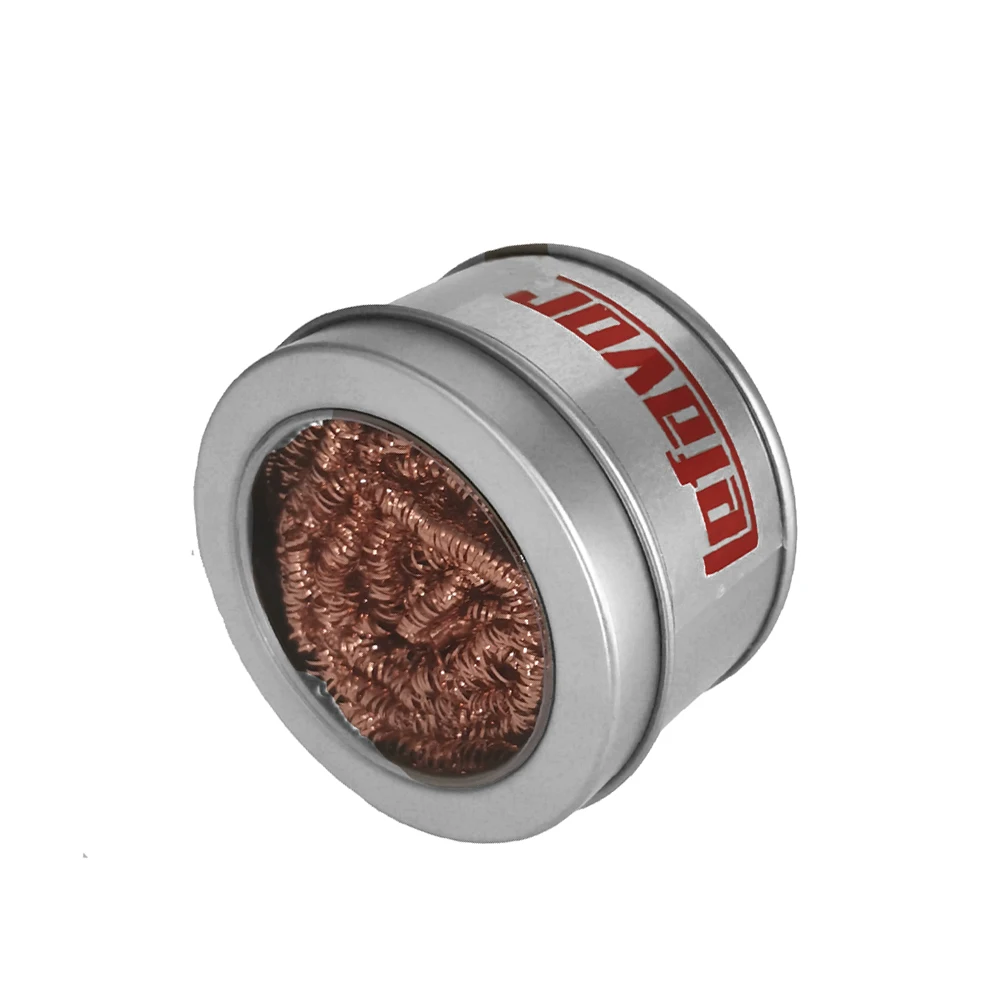 Soldering Iron Tips Cleaning Cleaner Ball Desoldering Soldering Iron Mesh Filter Cleaning Nozzle Tip Copper Wire Cleaner Ball