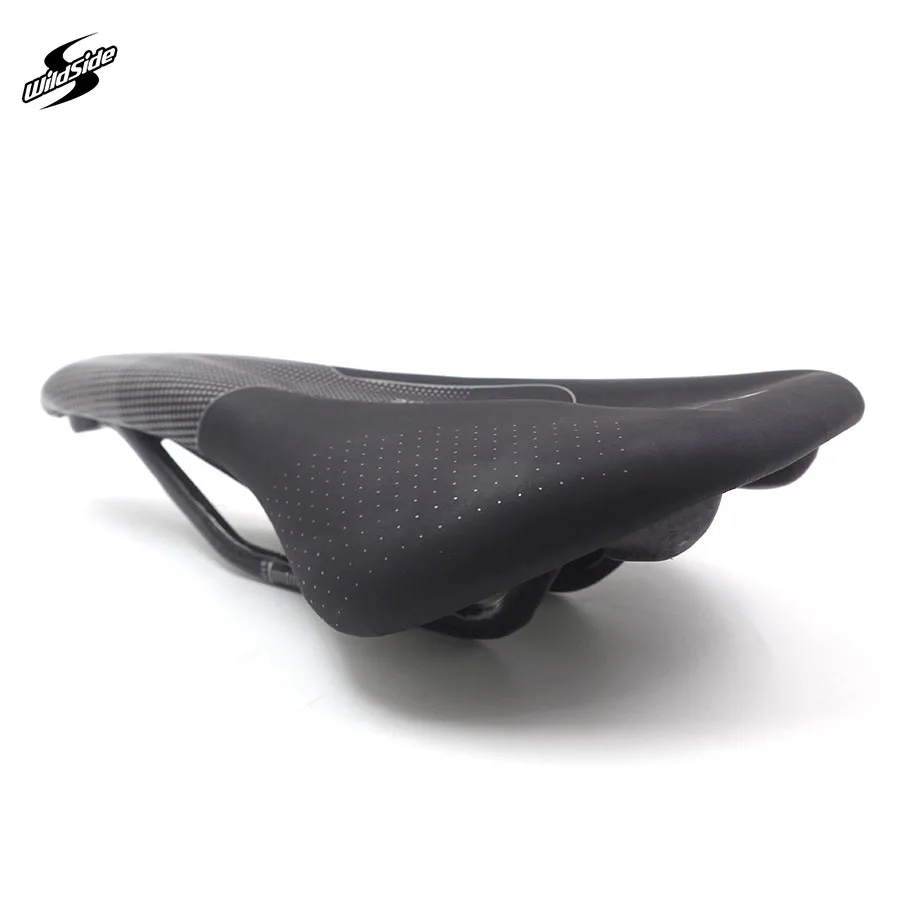 Sela de fibra de carbono leve Wildside para homens e mulheres, Road Mountain Bike, Triathlon Tt, Wide Comfort Racing Seat