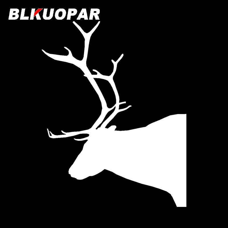 BLKUOPAR for Reindeer Car Sticker Funny Waterproof Decal Occlusion Scratch Motorcycle Refrigerator Windshield Vinyl Car Wrap