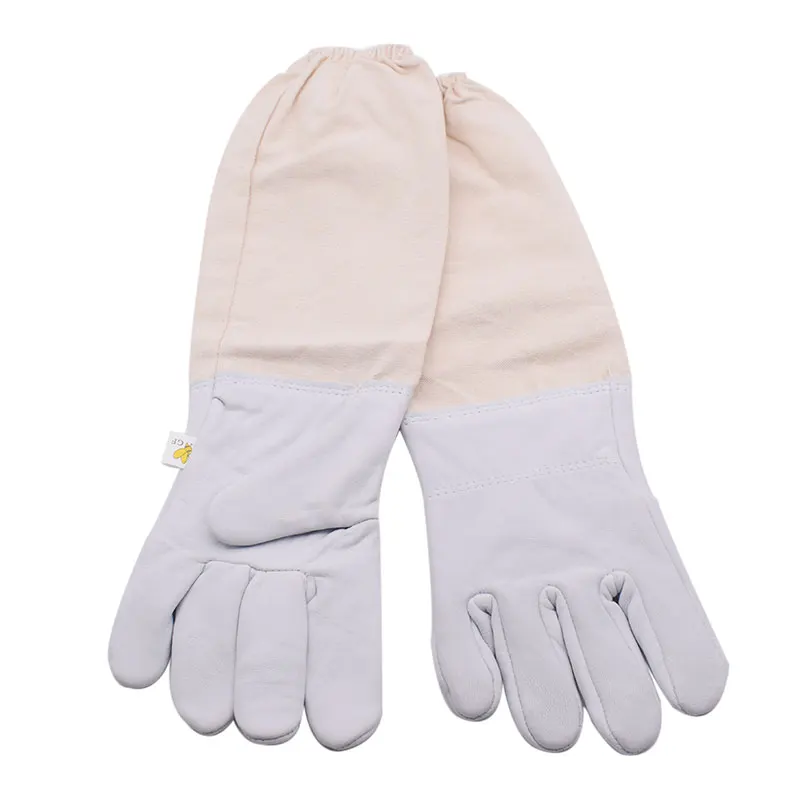 

1 Pair Bee Gloves Sheepskin Gloves Anti-bee Anti-sting for Professional Apiculture Beekeeper Beekeeping Tool