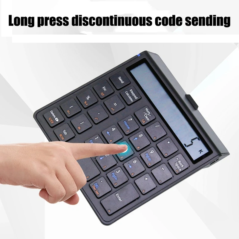 Sunreed Numeric Keypad 4.0 Bluetooth Keyboard with Display Calculator Function 2 in 1 Number Pad and Calculator