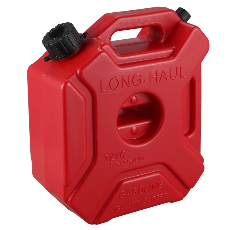 Lockable 5L Fuel Tanks Plastic Petrol Cans Car Mount Motorcycle Jerrycan Gas Can Gasoline Oil Container Fuel Canister