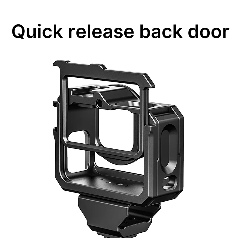 Ulanzi G9-5 Metal Cage for GoPro Hero 11 10 9 Black Frame Housing Case With Cold Shoe Camera Extend 52MM Filter Mic adapter