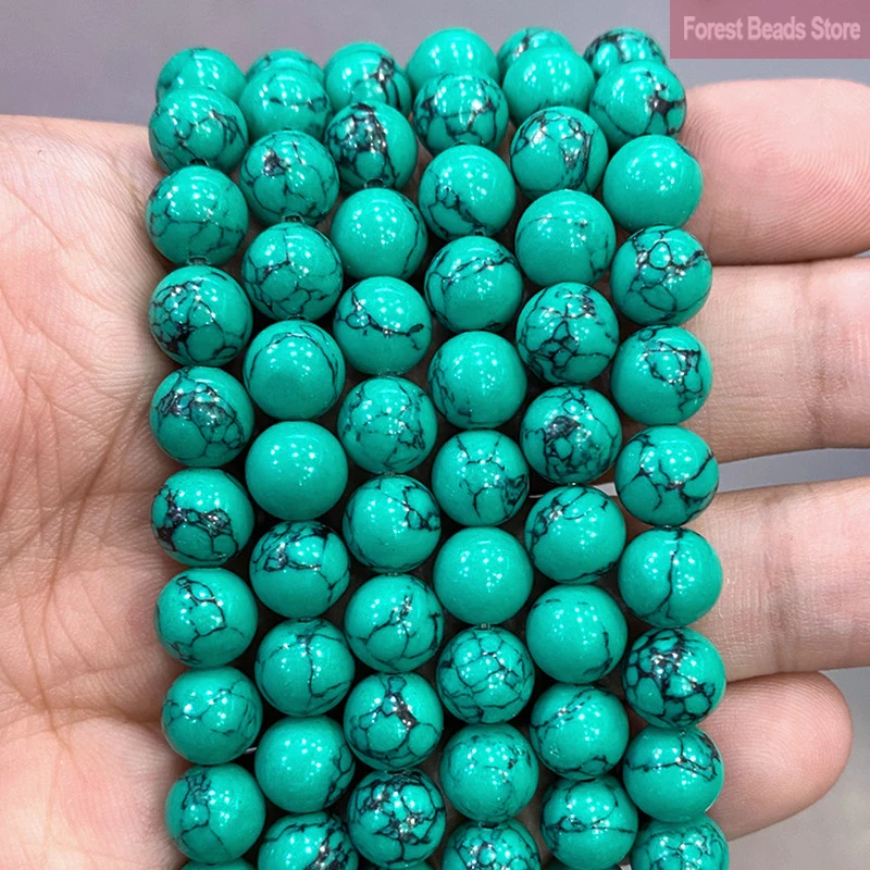 Natural Stone Green Turquoises Loose Beads 15