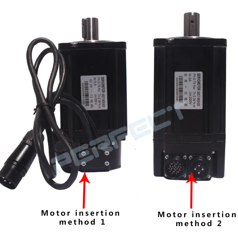 80ST-M01330 220V 400W AC Servo motor 0.4KW 1.27N.M. 3000RPM Single-Phase servomotor AC drive A1-15A permanent magnet Matched Dri
