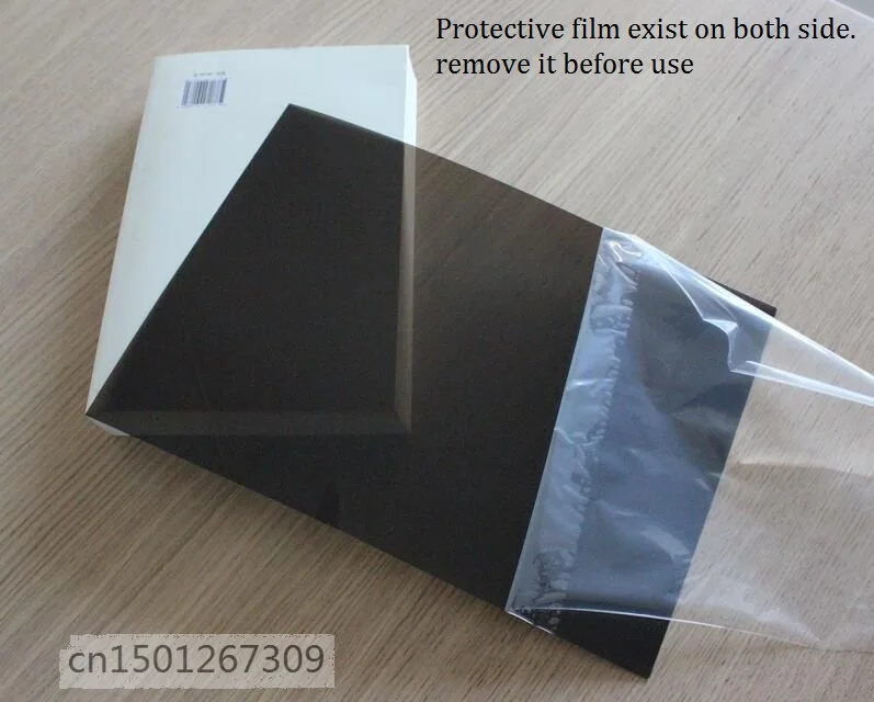 Size A4 Thickness 0.2mm Black Transparent Dark Clear Binding Cover PVC Acetate Sheets