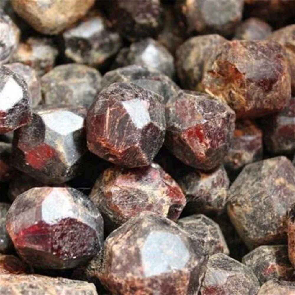 100g naturalny oryginalny czerwony granat kryształowy kamień szorstki kamień gatunek minerału uzdrawiający kwarc