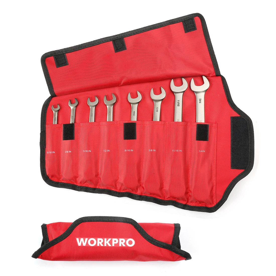 WORKPRO 8 Chiếc Cờ Lê Flex-Đầu Siết Kết Hợp Bộ Cờ Lê Vòng Miệng Hệ Mét/SAE Dụng Cụ Sửa Chữa Gia
