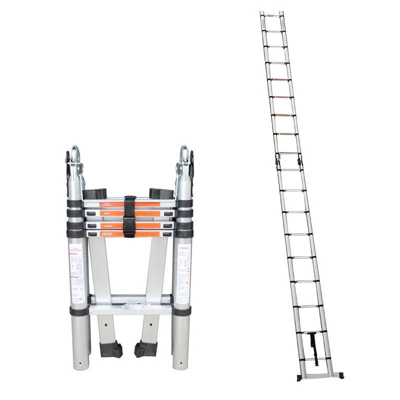 Joint Telescopic Ladder Herringbone Ladder Home Folding Multifunctional Lifting Stairs Project Ladder 1.6+1.6M