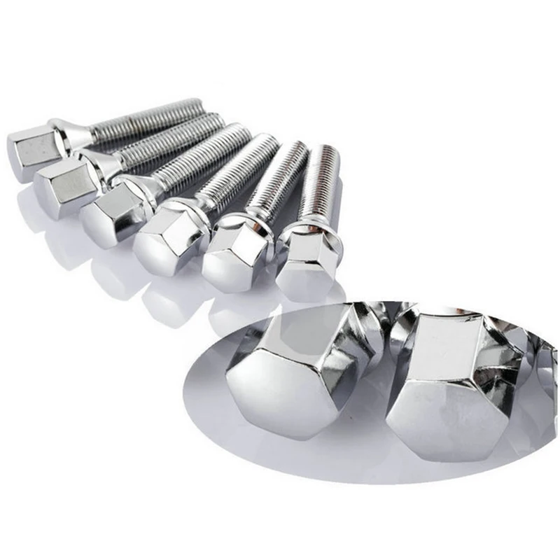 10PCS 12x1.5| 12x1.25| 14x1.5| 14x1.25 |40mm |45mm| 50mm| Cone Seat Car Lug Nuts Wheel Bolts For BMW E26 E28 E34 E36 E38 E6 view 6