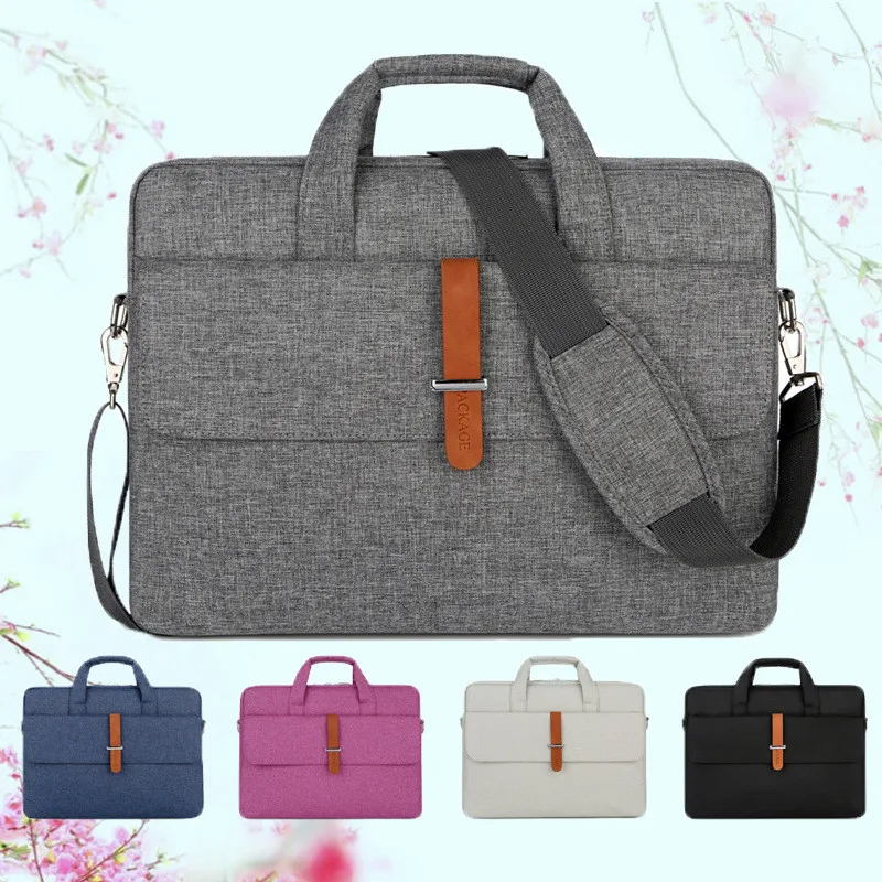 Bolso de mano para ordenador portátil de gran capacidad, maletín de viaje para hombre y mujer, bolsas para Notebook de 14 y 15 pulgadas